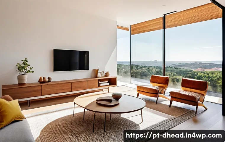 주거 형태에서의 기술적 도전과 기회 - **Prompt 1: Sustainable Smart Living in a Portuguese Home**
    "A bright, modern Portuguese living ...